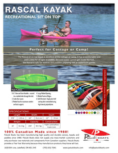 Rascal Kayak Info Sheet