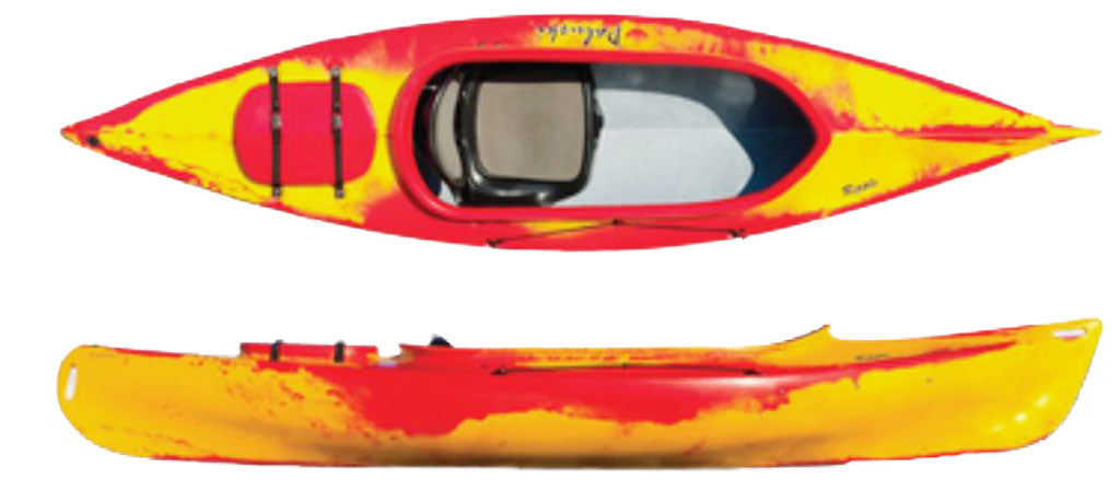 Red and yellow mix kayak Paluski